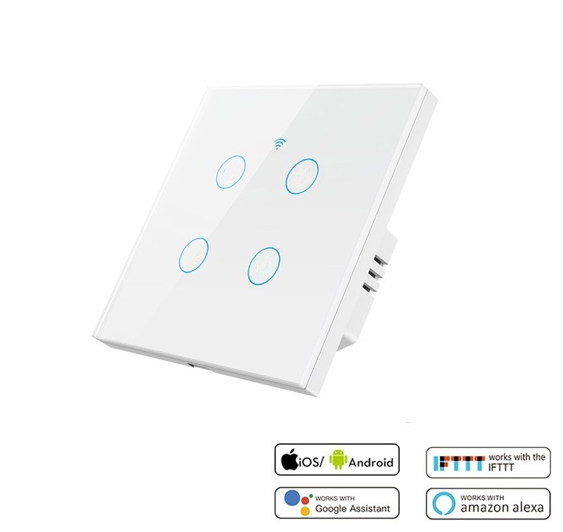 UK EU Standard Smart 4Gang Switch