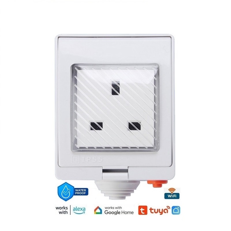 Smart Wifi Waterproff Socket Tuya IP55 Outlet