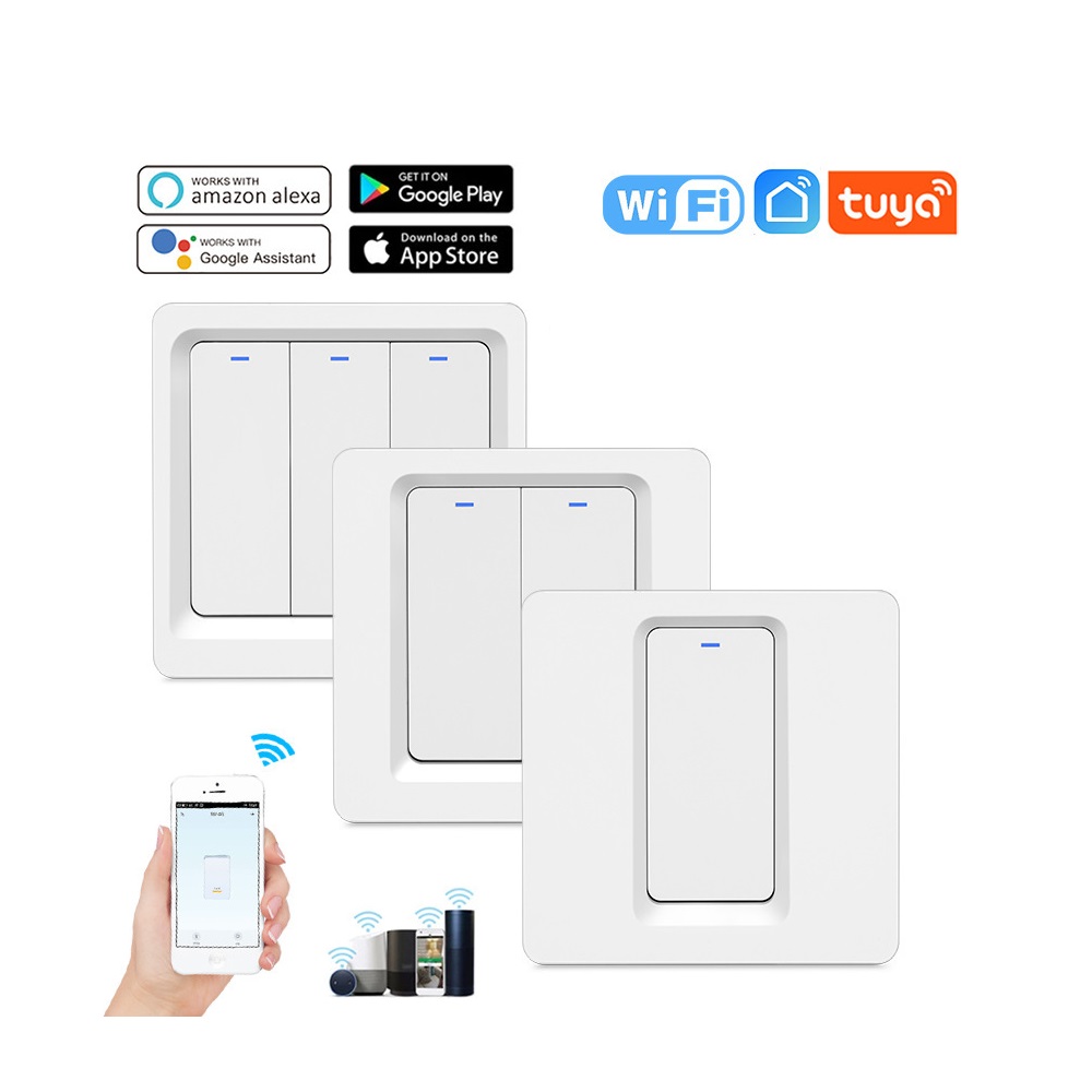 Smart Switches Push button Wifi Neutral Optional