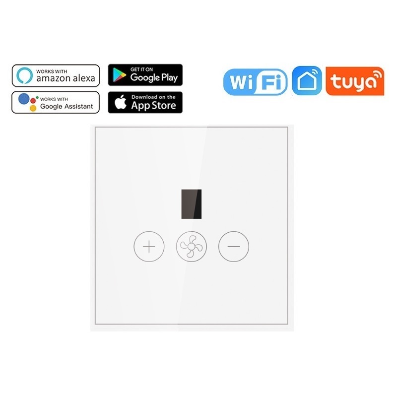 Smart Wifi Speed Fan Switch Celling Fan Controller with Display