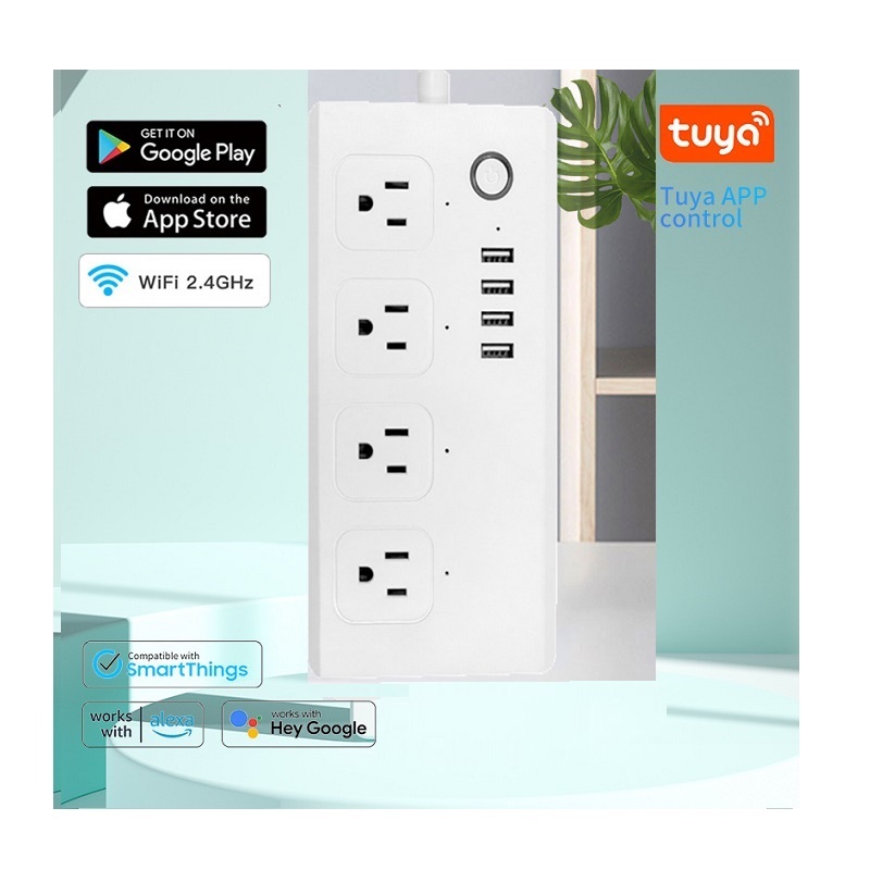 Smart WIFI Brazil Power Strip Zigbee Extension Plug
