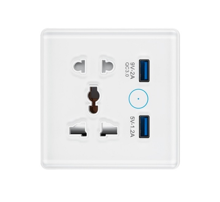 UK Standard Smart Wall Socket with USB