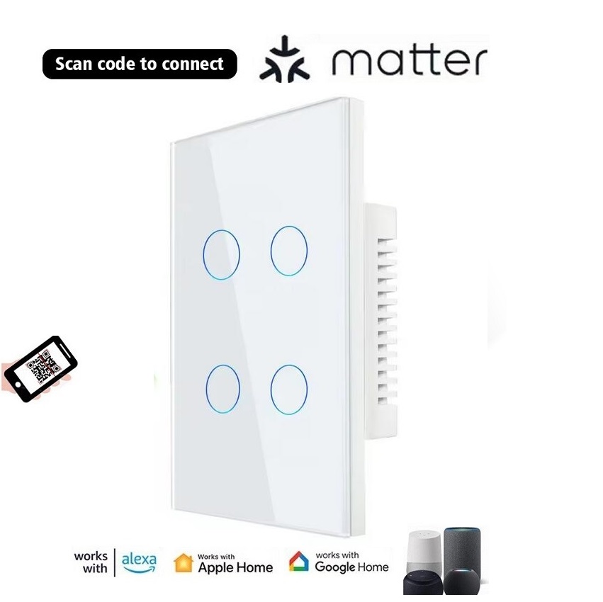US AU Standard matter support Smart Switch 1-4Gang