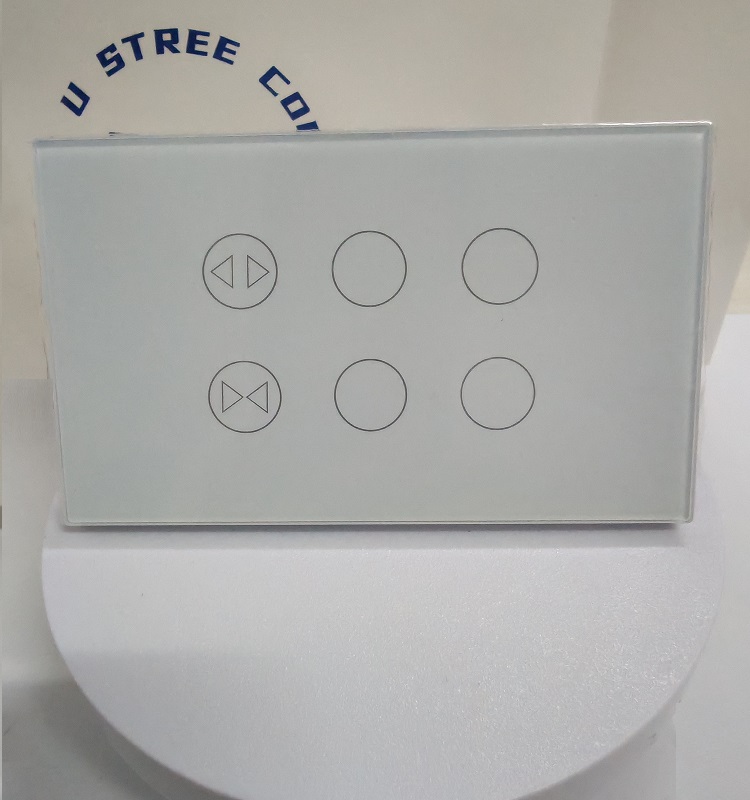 Smart Home Curtain Shutters Controller with 1 2 4 Gang Light Smart WIFI Triple Curtain Switch